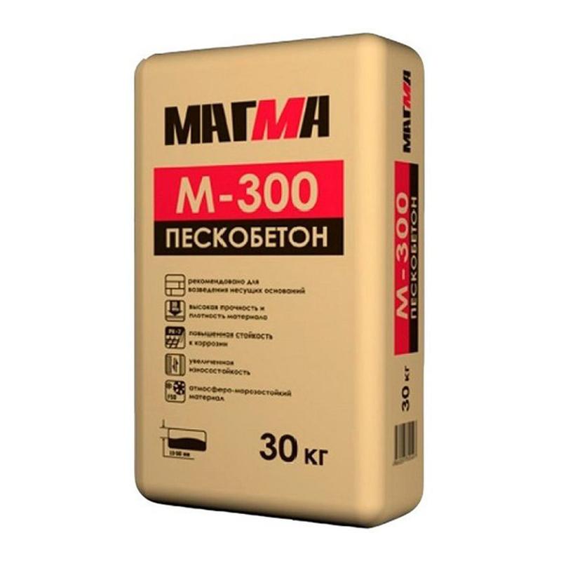 ПЕСКОБЕТОН МАГМА 30 кг (М300) 49шт/поддон