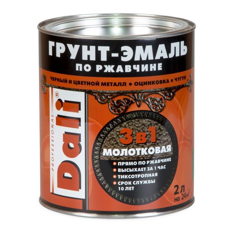Грунт-эмаль РОГНЕДА DALI молотковая черная (0.75л)
