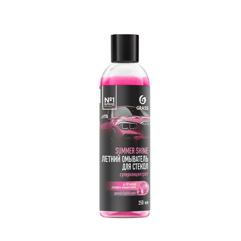 110587 GRASS Summer Shine  Bubble Gum Стеклоомывающая жидкость. 0,25 л